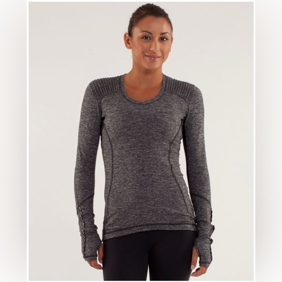 lululemon athletica Tops - Lululemon Star Runner Long Sleeve in Black Size 6